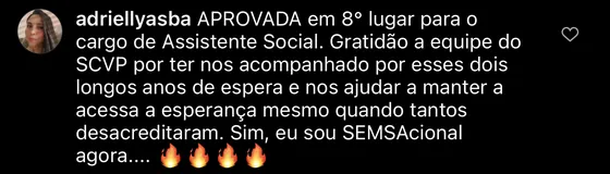 Depoimento de aluno do Sou Concurseiro