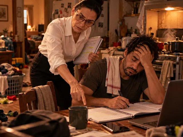 Família em casa, com o estudo precisando conviver com a rotina